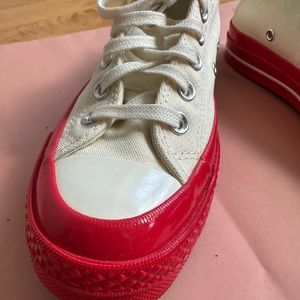 COMME DES GARCONS
x Converse Men's PLAY Chuck 70 Low-Top Canvas Sneakers